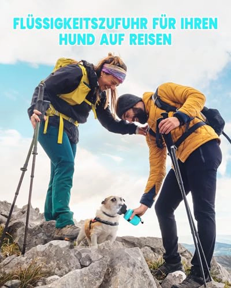 lesotc Hundetrinkflasche für unterwegs, faltbar und auslaufsicher – Bild 9